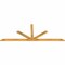Ekena Millwork Saratoga Rough Sawn Timber Gable Bracket, Western Red Cedar, 108"W x 40"H x 2"D x 4"F, 9/12 Pitch GBW108X40X0204SAR00RWR - alternate 4